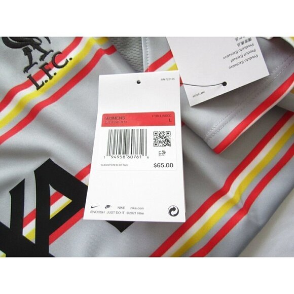 2021 New Women's  Nike Liverpool FC Soccer Jersey Sz L (DB7648-017) - Picture 2 of 9
